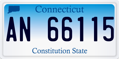 CT license plate AN66115