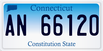 CT license plate AN66120