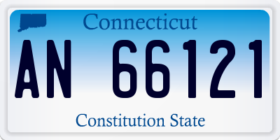 CT license plate AN66121