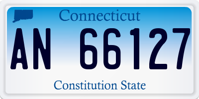 CT license plate AN66127