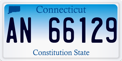 CT license plate AN66129