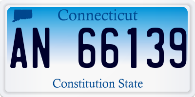 CT license plate AN66139