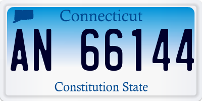 CT license plate AN66144