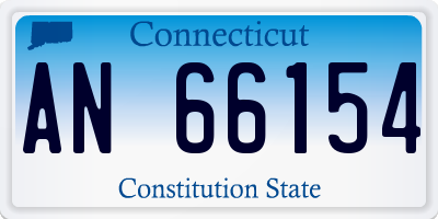 CT license plate AN66154