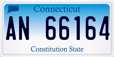 CT license plate AN66164