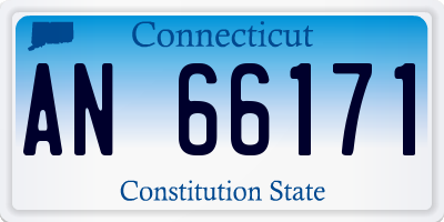 CT license plate AN66171