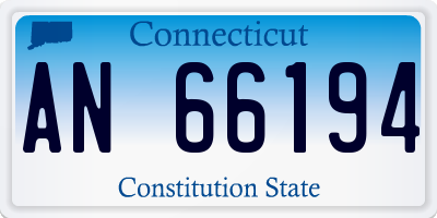 CT license plate AN66194