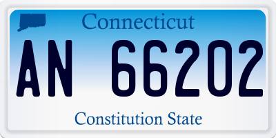CT license plate AN66202