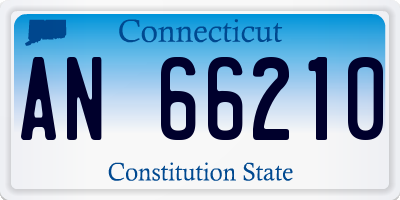 CT license plate AN66210