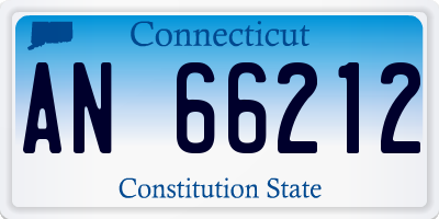CT license plate AN66212