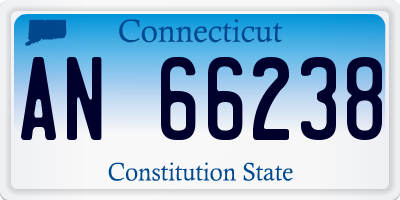 CT license plate AN66238
