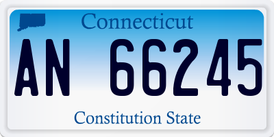 CT license plate AN66245