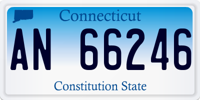 CT license plate AN66246