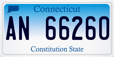 CT license plate AN66260