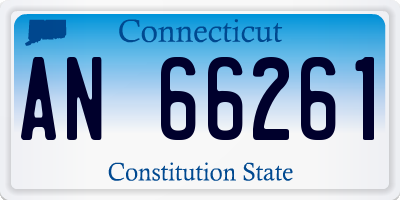 CT license plate AN66261
