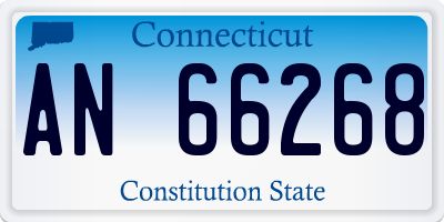 CT license plate AN66268
