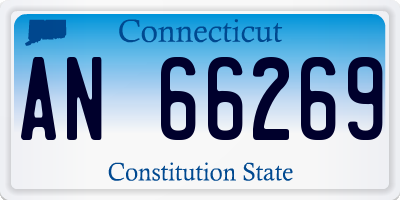 CT license plate AN66269