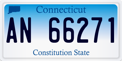 CT license plate AN66271