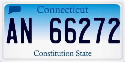 CT license plate AN66272