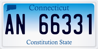 CT license plate AN66331