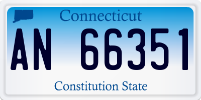 CT license plate AN66351