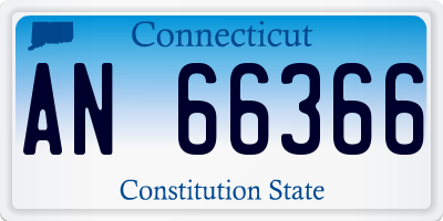 CT license plate AN66366