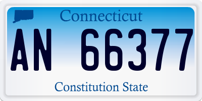 CT license plate AN66377