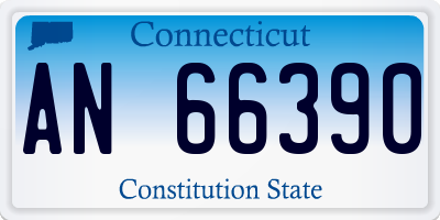 CT license plate AN66390