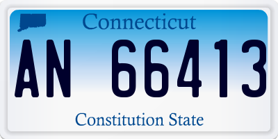 CT license plate AN66413