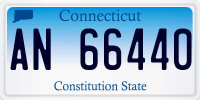 CT license plate AN66440