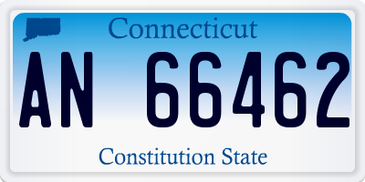 CT license plate AN66462