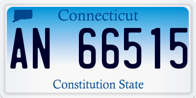 CT license plate AN66515