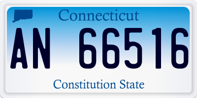 CT license plate AN66516