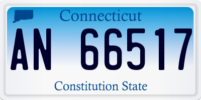 CT license plate AN66517