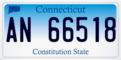 CT license plate AN66518