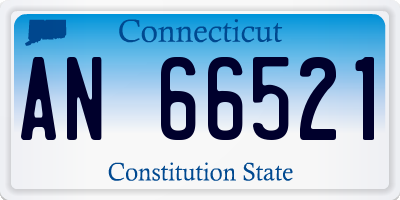 CT license plate AN66521