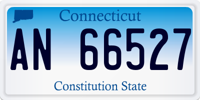 CT license plate AN66527
