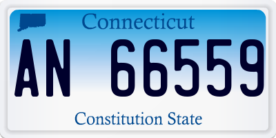 CT license plate AN66559
