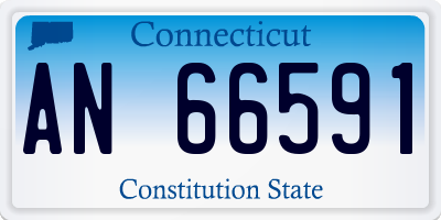 CT license plate AN66591