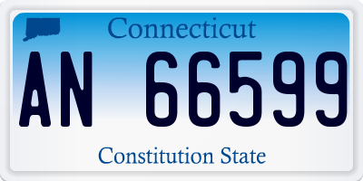 CT license plate AN66599