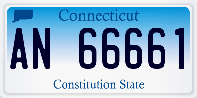 CT license plate AN66661