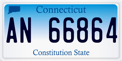 CT license plate AN66864