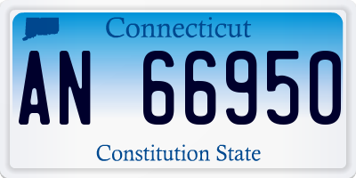 CT license plate AN66950