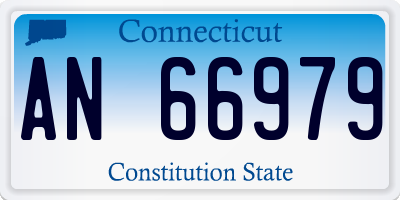 CT license plate AN66979