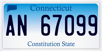 CT license plate AN67099