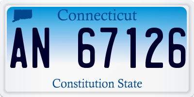 CT license plate AN67126
