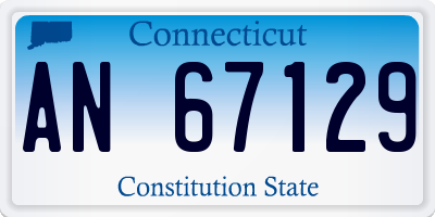 CT license plate AN67129