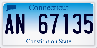 CT license plate AN67135