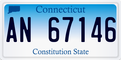 CT license plate AN67146