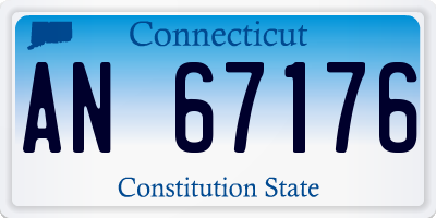 CT license plate AN67176